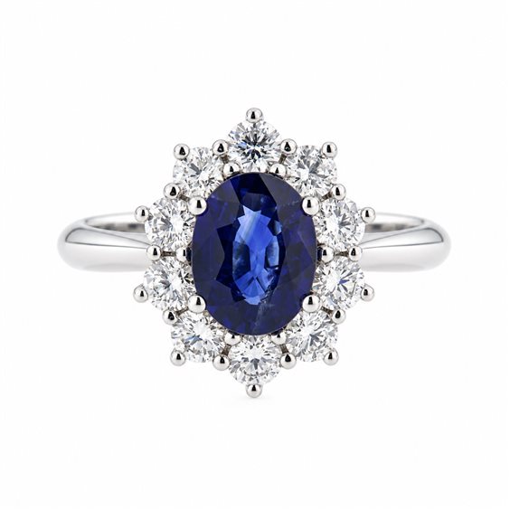 Anello Fanton Gioielli Donna ANELLI ZAFFIRO in Oro bianco Zaffiro 1.84 Ct ANOR-258-52 - ANOR-258-52